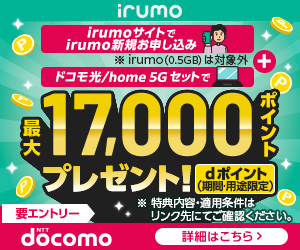 irumo（イルモ）【0.5GB/3GB/6GB/9GB契約】